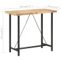 Mesa de bar madera maciza de mango rugosa 120x58x107 cm en Mesas de comedor | Comprar online en Foru.es