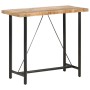 Mesa de bar madera maciza de mango rugosa 120x58x107 cm en Mesas de comedor | Comprar online en Foru.es