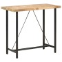Mesa de bar madera maciza de mango rugosa 120x58x107 cm en Mesas de comedor | Comprar online en Foru.es