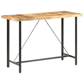 Mesa de bar madera maciza de mango rugosa 150x70x107 cm en Mesas de comedor | Comprar online en Foru.es