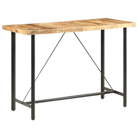 Mesa de bar madera maciza de mango rugosa 150x70x107 cm en Mesas de comedor | Comprar online en Foru.es