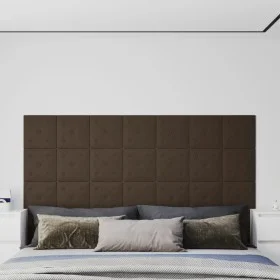 Paneles de pared 12 uds cuero sintético marrón 30x30 cm 1,08 m² by vidaXL, Wall covering - Ref: Foro24-343980, Price: 31,33 €...