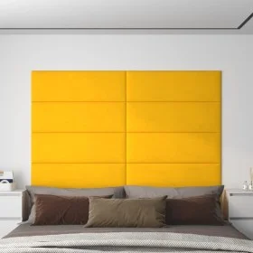 Wandpaneele 12 Stück gelber Samt 90x30 cm 3,24 m² von vidaXL, Wandverkleidung - Ref: Foro24-343925, Preis: 58,91 €, Rabatt: %
