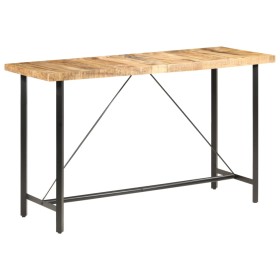 Mesa de bar madera maciza de mango rugosa 180x70x107 cm en Mesas de comedor | Comprar online en Foru.es