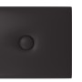 Paneles de pared 12 uds cuero sintético negro 90x15 cm 1,62 m² de vidaXL, Recubrimiento de paredes - Ref: Foro24-343995, Prec...