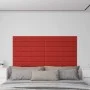 Paneles pared 12 uds cuero sintético rojo tinto 90x15 cm 1,62m² de vidaXL, Recubrimiento de paredes - Ref: Foro24-344000, Pre...
