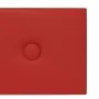 Paneles pared 12 uds cuero sintético rojo tinto 90x15 cm 1,62m² de vidaXL, Recubrimiento de paredes - Ref: Foro24-344000, Pre...