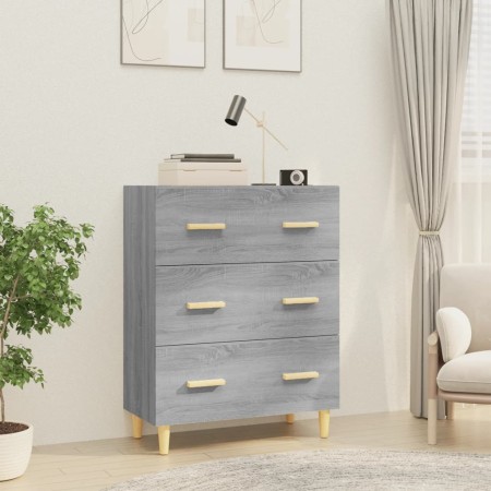 Aparador de madera contrachapada gris Sonoma 70x34x90 cm de vidaXL, Aparadores - Ref: Foro24-817346, Precio: 86,78 €, Descuen...