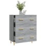 Aparador de madera contrachapada gris Sonoma 70x34x90 cm de vidaXL, Aparadores - Ref: Foro24-817346, Precio: 86,78 €, Descuen...