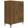 Aparador de madera de ingeniería marrón roble 69,5x34x90 cm de vidaXL, Aparadores - Ref: Foro24-817356, Precio: 70,69 €, Desc...