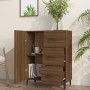 Aparador de madera de ingeniería marrón roble 69,5x34x90 cm de vidaXL, Aparadores - Ref: Foro24-817356, Precio: 70,69 €, Desc...
