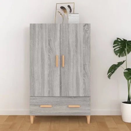 Aparador alto de madera contrachapada gris Sonoma 70x31x115 cm de vidaXL, Aparadores - Ref: Foro24-817472, Precio: 89,16 €, D...