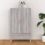 Aparador alto de madera contrachapada gris Sonoma 70x31x115 cm de vidaXL, Aparadores - Ref: Foro24-817472, Precio: 90,36 €, D...