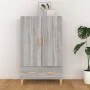 Aparador alto de madera contrachapada gris Sonoma 70x31x115 cm de vidaXL, Aparadores - Ref: Foro24-817472, Precio: 89,16 €, D...