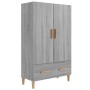 Aparador alto de madera contrachapada gris Sonoma 70x31x115 cm de vidaXL, Aparadores - Ref: Foro24-817472, Precio: 90,36 €, D...