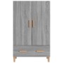 Aparador alto de madera contrachapada gris Sonoma 70x31x115 cm de vidaXL, Aparadores - Ref: Foro24-817472, Precio: 90,36 €, D...