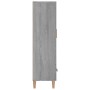 Aparador alto de madera contrachapada gris Sonoma 70x31x115 cm de vidaXL, Aparadores - Ref: Foro24-817472, Precio: 90,36 €, D...