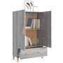 Aparador alto de madera contrachapada gris Sonoma 70x31x115 cm de vidaXL, Aparadores - Ref: Foro24-817472, Precio: 90,36 €, D...