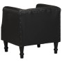 Sillón de cuero de cabra auténtico negro en Sillones | Comprar online en Foru.es