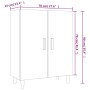Aparador madera contrachapada color roble ahumado 70x34x90 cm de vidaXL, Aparadores - Ref: Foro24-817327, Precio: 68,43 €, De...