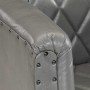 Sillón de cuero de cabra auténtico gris en Sillones | Comprar online en Foru.es