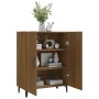 Aparador madera contrachapada color roble marrón 70x34x90 cm de vidaXL, Aparadores - Ref: Foro24-817332, Precio: 71,52 €, Des...