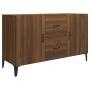 Aparador de madera de ingeniería roble marrón 100x36x60 cm de vidaXL, Aparadores - Ref: Foro24-817470, Precio: 95,97 €, Descu...