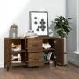 Aparador de madera de ingeniería roble marrón 100x36x60 cm de vidaXL, Aparadores - Ref: Foro24-817470, Precio: 95,97 €, Descu...