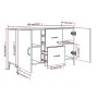 Aparador de madera de ingeniería roble marrón 100x36x60 cm de vidaXL, Aparadores - Ref: Foro24-817470, Precio: 95,97 €, Descu...