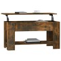 Mesa de centro madera contrachapada roble ahumado 101x49x52 cm de vidaXL, Mesas de centro - Ref: Foro24-819272, Precio: 72,89...