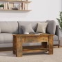 Mesa de centro madera contrachapada roble ahumado 101x49x52 cm de vidaXL, Mesas de centro - Ref: Foro24-819272, Precio: 72,89...