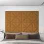 Paneles de pared 12 uds terciopelo marrón 30x30 cm 0,54 m² de vidaXL, Recubrimiento de paredes - Ref: Foro24-343954, Precio: ...