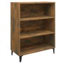 Aparador madera contrachapada roble ahumado 69,5x32,5x90 cm de vidaXL, Aparadores - Ref: Foro24-817378, Precio: 48,15 €, Desc...
