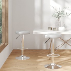 Taburetes de cocina 2 unidades cuero sintético gris en Taburetes de cocina | Comprar online en Foru.es