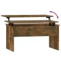 Mesa de centro madera ingeniería roble ahumado 80x50,5x41,5 cm de vidaXL, Mesas de centro - Ref: Foro24-819287, Precio: 55,66...