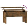 Mesa de centro madera ingeniería roble ahumado 80x50,5x41,5 cm de vidaXL, Mesas de centro - Ref: Foro24-819287, Precio: 56,48...
