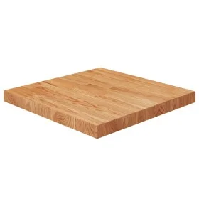 Tablero de mesa cuadrada madera roble marrón claro 50x50x4 cm de vidaXL, Tableros para mesas - Ref: Foro24-343059, Precio: 67...