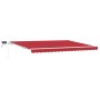 Toldo Retráctil Manual Rojo 450 x 300 cm Tela y acero en Toldos | Comprar online en Foru.es