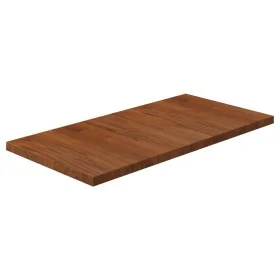 Dark brown treated solid wood bathroom countertop 80x40x2.5 cm by vidaXL, Countertops - Ref: Foro24-343052, Price: 56,35 €, D...