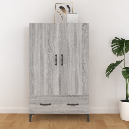 Aparador alto de madera contrachapada gris Sonoma 70x31x115 cm de vidaXL, Aparadores - Ref: Foro24-817475, Precio: 99,32 €, D...