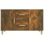 Smoked oak engineered wood sideboard 100x36x60 cm by vidaXL, Sideboards - Ref: Foro24-817465, Price: 76,05 €, Discount: %