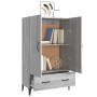 Aparador alto de madera contrachapada gris Sonoma 70x31x115 cm de vidaXL, Aparadores - Ref: Foro24-817475, Precio: 99,32 €, D...