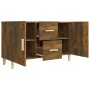 Aparador madera de ingeniería roble ahumado 100x36x60 cm de vidaXL, Aparadores - Ref: Foro24-817465, Precio: 76,96 €, Descuen...