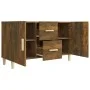 Smoked oak engineered wood sideboard 100x36x60 cm by vidaXL, Sideboards - Ref: Foro24-817465, Price: 76,05 €, Discount: %