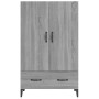 Aparador alto de madera contrachapada gris Sonoma 70x31x115 cm de vidaXL, Aparadores - Ref: Foro24-817475, Precio: 99,32 €, D...