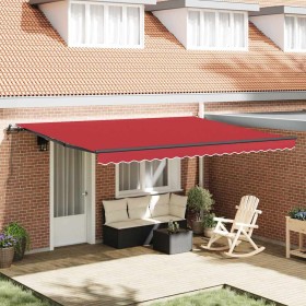 Toldo Retráctil Rojo 450 x 300 cm Tela y Aluminio en Toldos | Comprar online en Foru.es