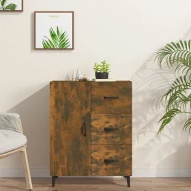 Aparador de madera de ingeniería roble ahumado 69,5x34x90 cm de vidaXL, Aparadores - Ref: Foro24-817354, Precio: 82,11 €, Des...