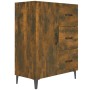 Aparador de madera de ingeniería roble ahumado 69,5x34x90 cm de vidaXL, Aparadores - Ref: Foro24-817354, Precio: 83,09 €, Des...