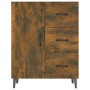 Aparador de madera de ingeniería roble ahumado 69,5x34x90 cm de vidaXL, Aparadores - Ref: Foro24-817354, Precio: 83,09 €, Des...