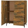 Aparador de madera de ingeniería roble ahumado 69,5x34x90 cm de vidaXL, Aparadores - Ref: Foro24-817354, Precio: 83,09 €, Des...